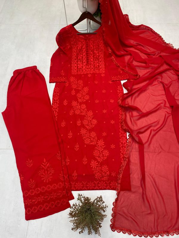 BE 354 EXCLUSIVE GEORGETTE WITH EMBROIDERED SUITS