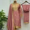DHK 1340 DESIGNER CHINON SALWAR SUITS WHOLESALE