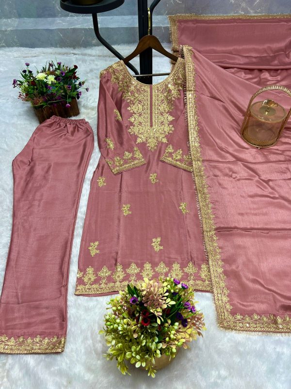 DHK 1340 DESIGNER CHINON SALWAR SUITS WHOLESALE