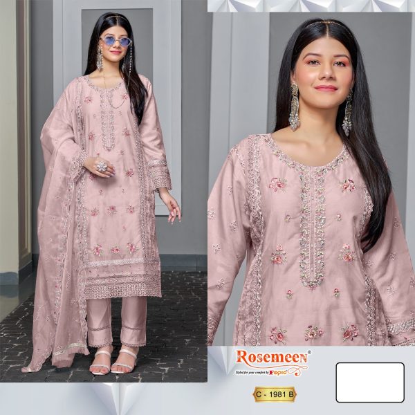 FEPIC C 1981 ROSEMEEN ORGANZA PAKISTANI SUITS