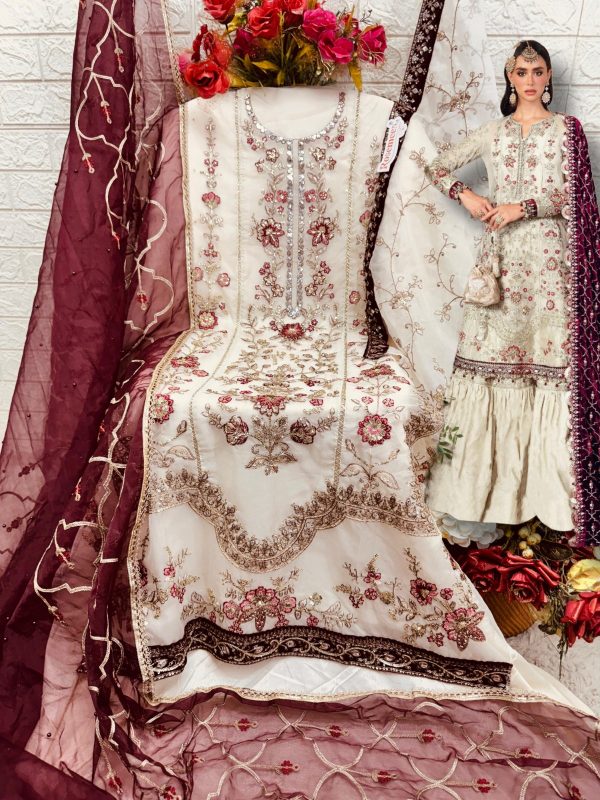 FEPIC C 1986 ROSEMEEN PAKISTANI SUITS WHOLESALE