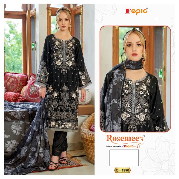 FEPIC C 1996 ROSEMEEN PAKISTANI SUITS IN INDIA