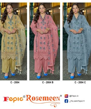FEPIC C 2004 ROSEMEEN PAKISTANI SUITS WHOLESALE