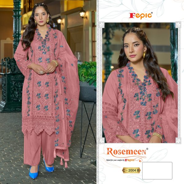 FEPIC C 2004 ROSEMEEN PAKISTANI SUITS WHOLESALE