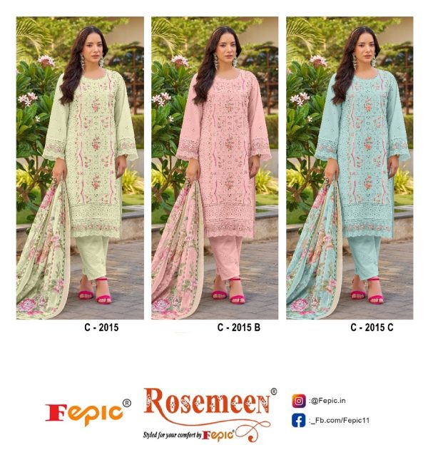 FEPIC C 2015 ROSEMEEN PAKISTANI SUITS WHOLESALE