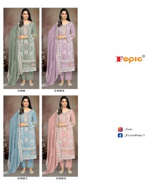 FEPIC D 5436 ROSEMEEN GEORGETTE PAKSITANI SUITS