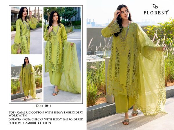 FLORENT 1044 COTTON PAKISTANI SUITS WHOLESALE