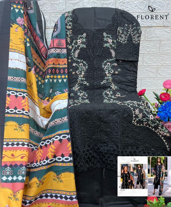 FLORENT 1045 COTTON EMBROIDERED PAKISTANI SUITS