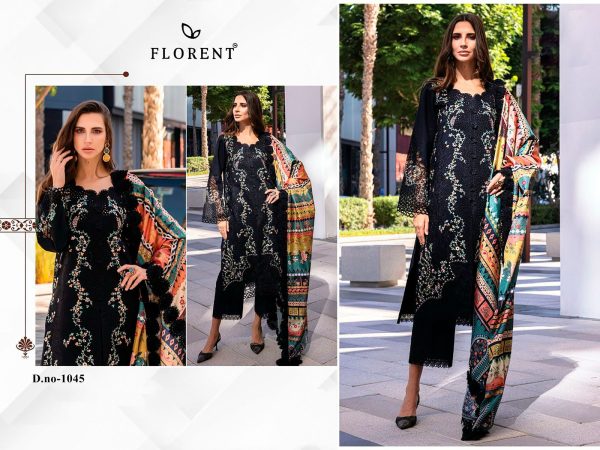 FLORENT 1045 COTTON EMBROIDERED PAKISTANI SUITS