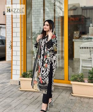 HAZZEL 0307 COTTON PAKISTANI SUITS WHOLESALE