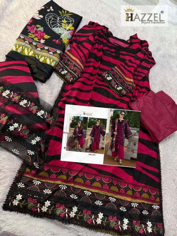 HAZZEL 0310 COTTON EMBROIDERED SALWAR SUITS
