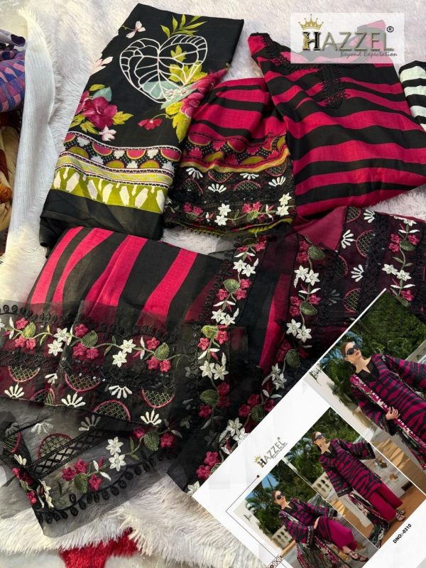 HAZZEL 0310 COTTON EMBROIDERED SALWAR SUITS
