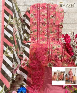 HAZZEL 11001 COTTON PAKISTANI SUITS WHOLESALE