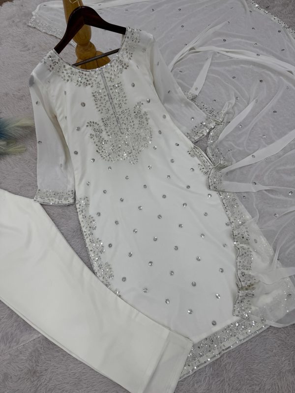 HK 1697 TRENDING EMBROIDERED SALWAR SUITS