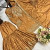 HK 1699 B DESIGNER CHINON SILK SHARARA SUITS