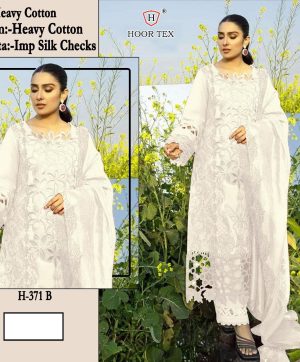 HOOR TEX H 371 B HEAVY COTTON SALWAR SUITS