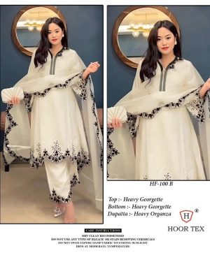 HOOR TEX HF 100 B READYMADE GEORGETTE SALWAR SUITS