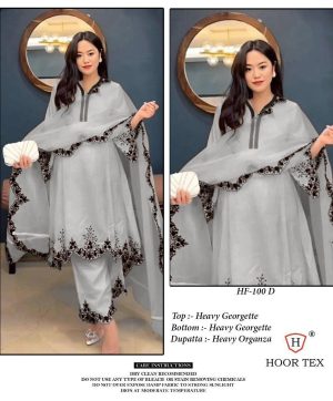 HOOR TEX HF 100 D READYMADE GEORGETTE SALWAR SUITS