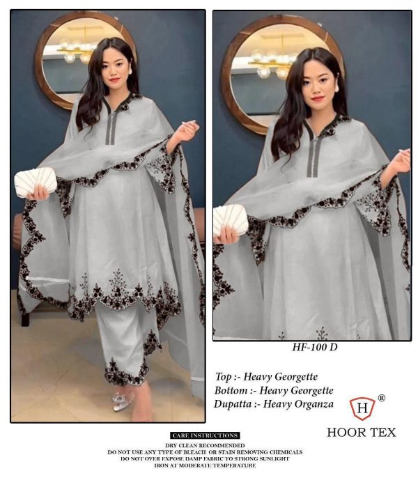 HOOR TEX HF 100 D READYMADE GEORGETTE SALWAR SUITS