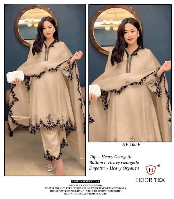HOOR TEX HF 100 F READYMADE GEORGETTE SALWAR SUITS