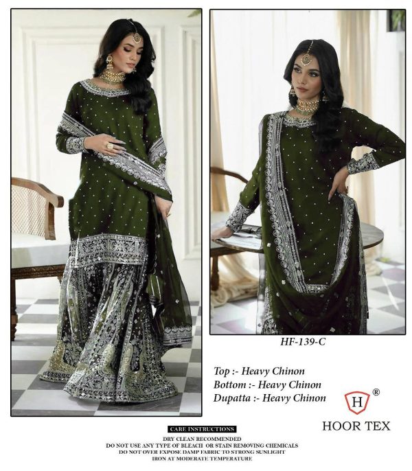 HOOR TEX HF 139 C READYMADE PAKISTANI SUITS IN INDIA
