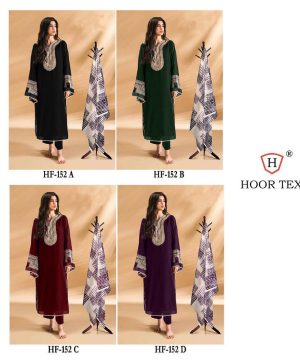HOOR TEX HF 152 A B C D READYMADE GEORGETTE SUITS