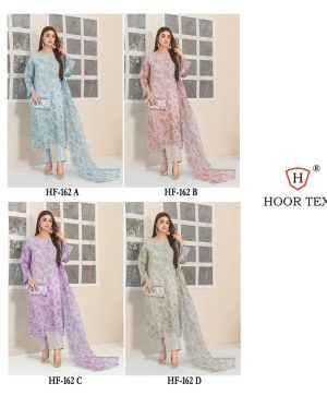 HOOR TEX HF 162 A B C D READYMADE ORGANZA SUITS