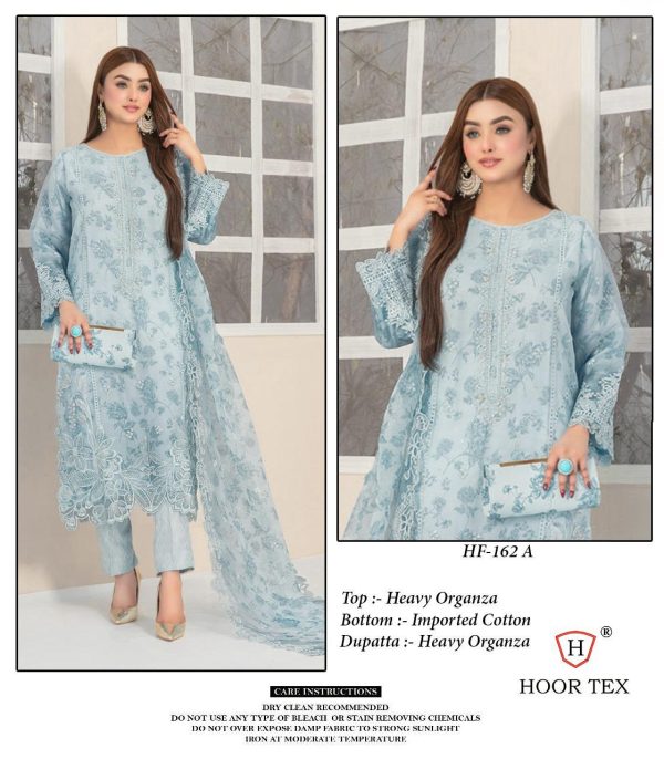 HOOR TEX HF 162 A B C D READYMADE ORGANZA SUITS