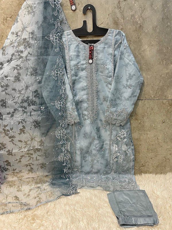 HOOR TEX HF 162 A B C D READYMADE ORGANZA SUITS