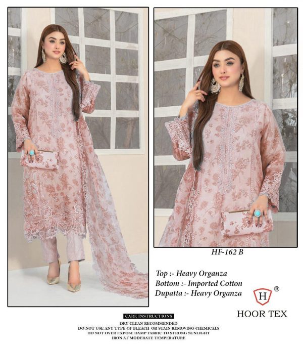 HOOR TEX HF 162 A B C D READYMADE ORGANZA SUITS