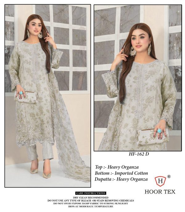 HOOR TEX HF 162 A B C D READYMADE ORGANZA SUITS