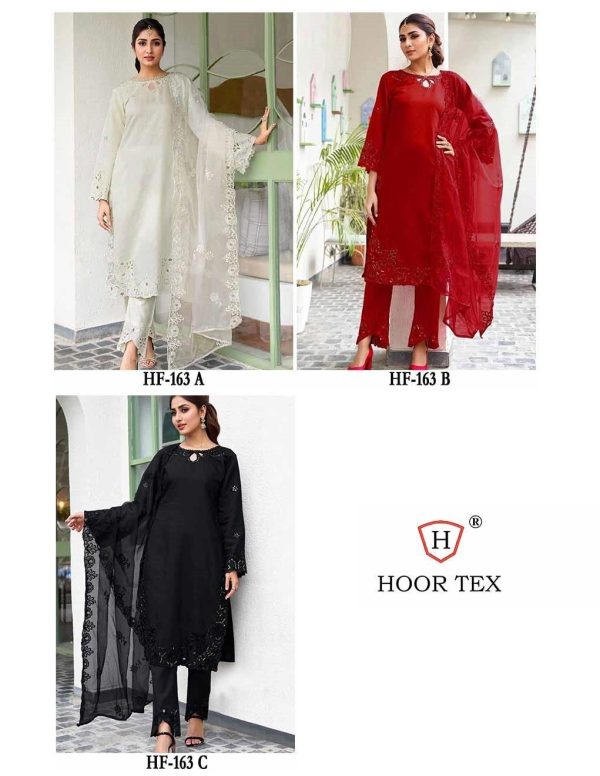 HOOR TEX HF 163 A B C READYMADE PAKISTANI SUITS