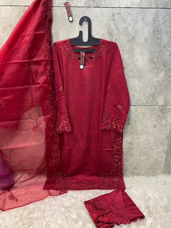 HOOR TEX HF 163 A B C READYMADE PAKISTANI SUITS