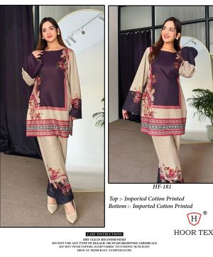 HOOR TEX HF 181 READYMADE COTTON SALWAR SUITS