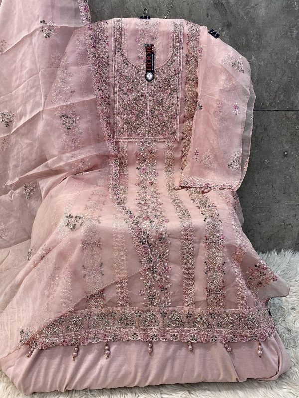 HOOR TEX OR 48 A B C D ORGANZA PAKISTANI SUITS