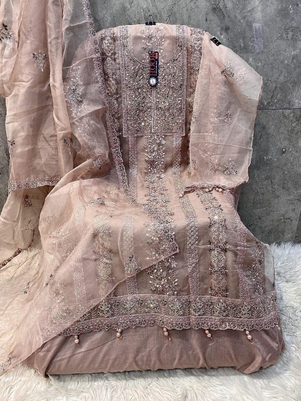 HOOR TEX OR 48 A B C D ORGANZA PAKISTANI SUITS