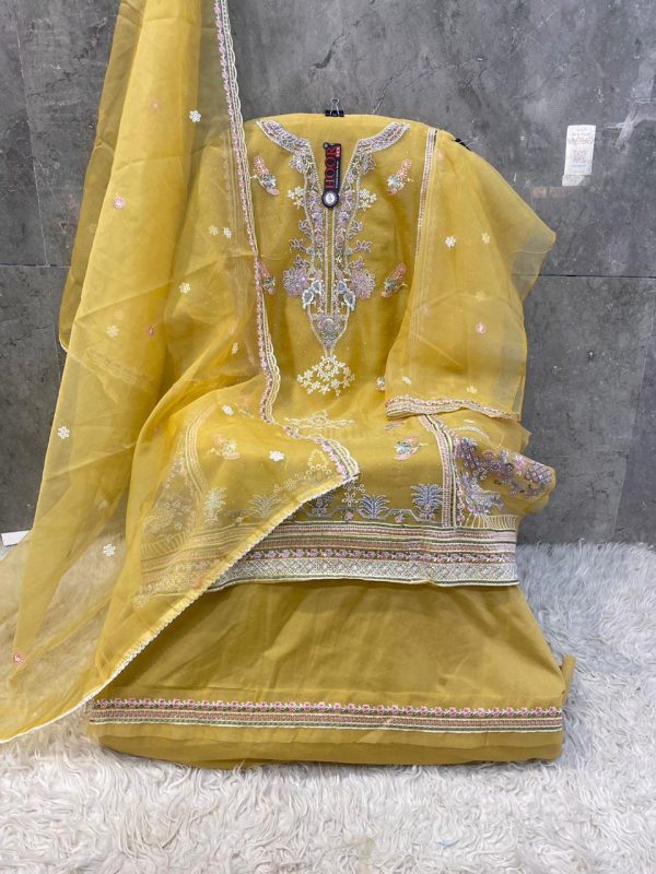 HOOR TEX OR 58 A B C D ORGANZA PAKISTANI SUITS