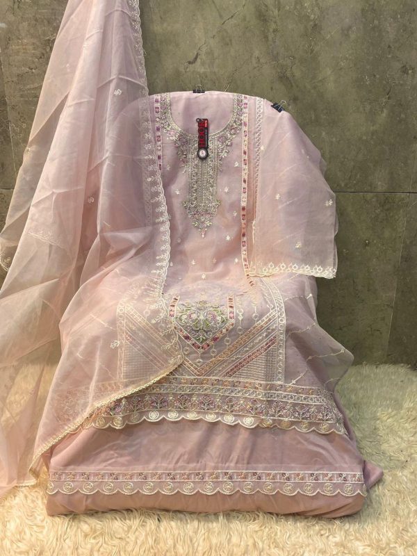 HOOR TEX OR 59 A B C D ORGANZA PAKISTANI SUITS