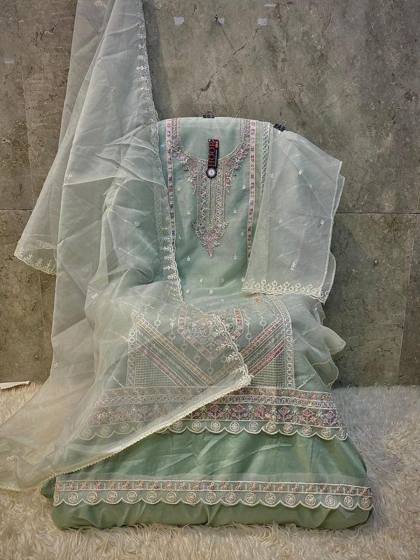 HOOR TEX OR 59 A B C D ORGANZA PAKISTANI SUITS