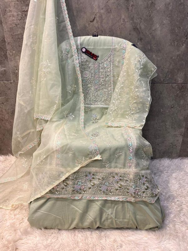 HOOR TEX OR 63 A B C D ORGANZA PAKISTANI SUITS