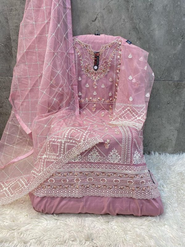 HOOR TEX OR 70 A B C D ORGANZA SALWAR SUITS