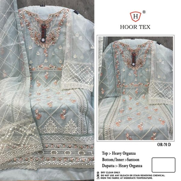 HOOR TEX OR 70 A B C D ORGANZA SALWAR SUITS