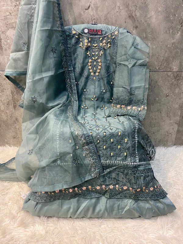 HOOR TEX OR 72 A B C D ORGANZA PAKISTANI SUITS