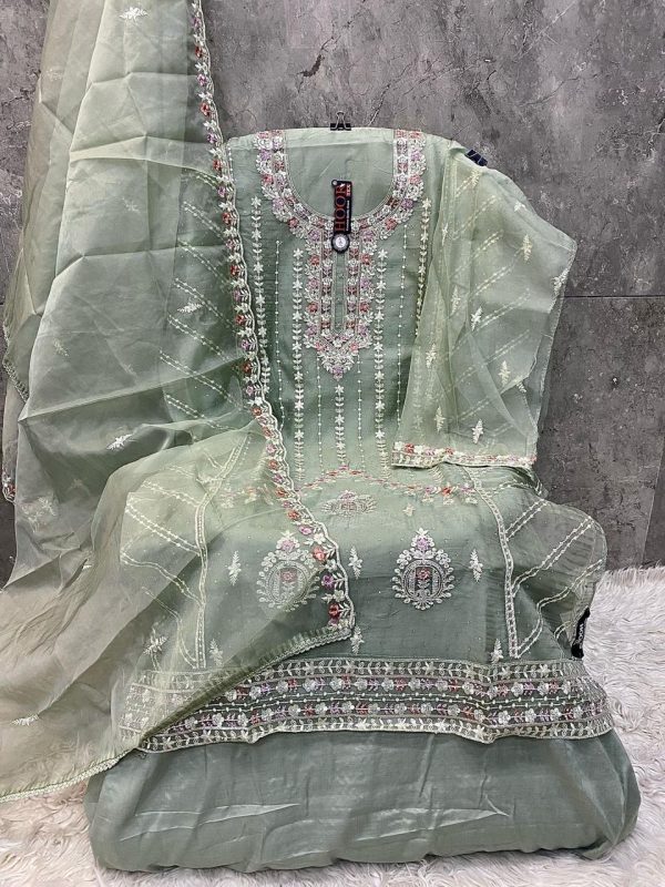 HOOR TEX OR 82 A B C D ORGANZA SALWAR SUITS