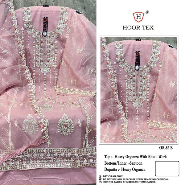 HOOR TEX OR 82 A B C D ORGANZA SALWAR SUITS