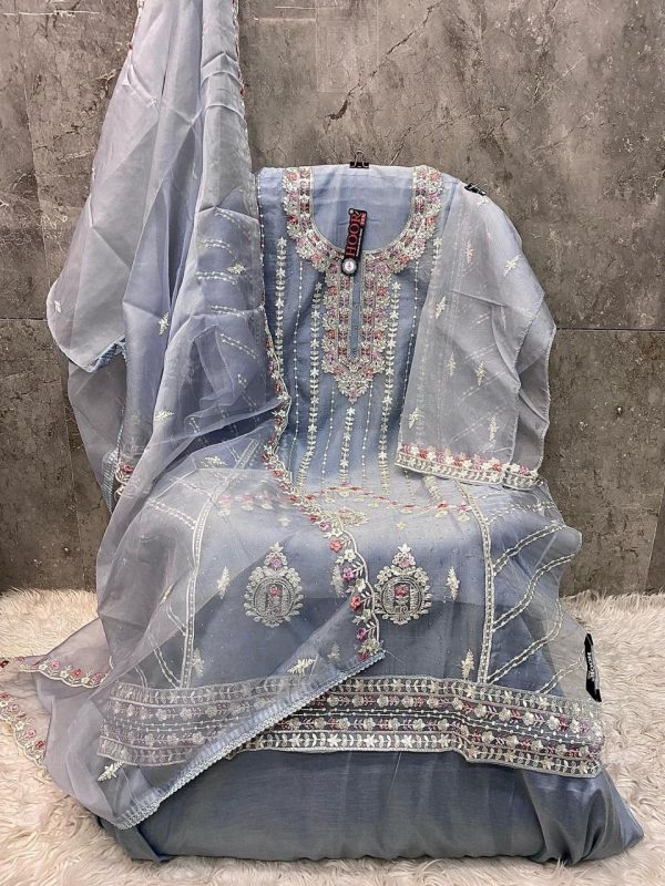 HOOR TEX OR 82 A B C D ORGANZA SALWAR SUITS