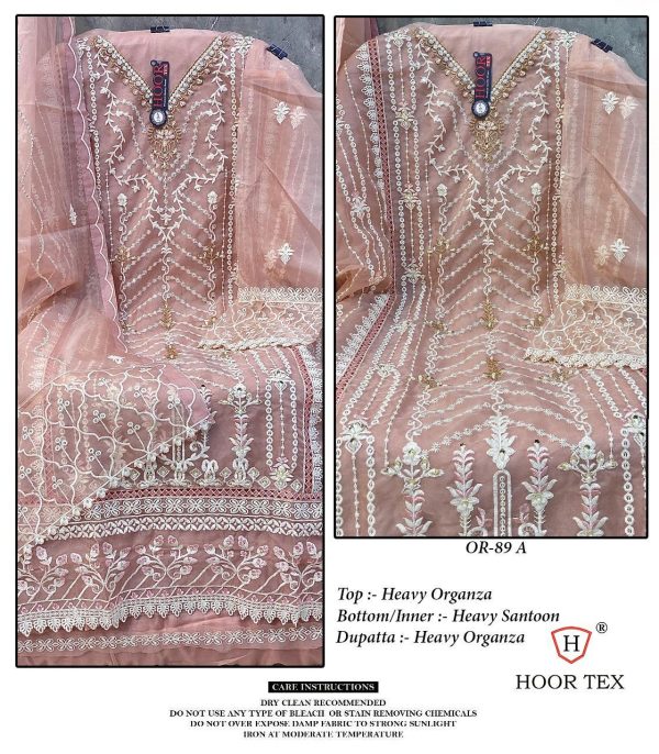 HOOR TEX OR 89 A B C D PAKISTANI SUITS WHOLESALE