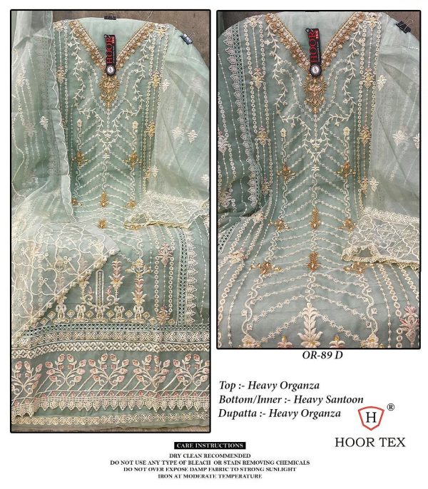 HOOR TEX OR 89 A B C D PAKISTANI SUITS WHOLESALE