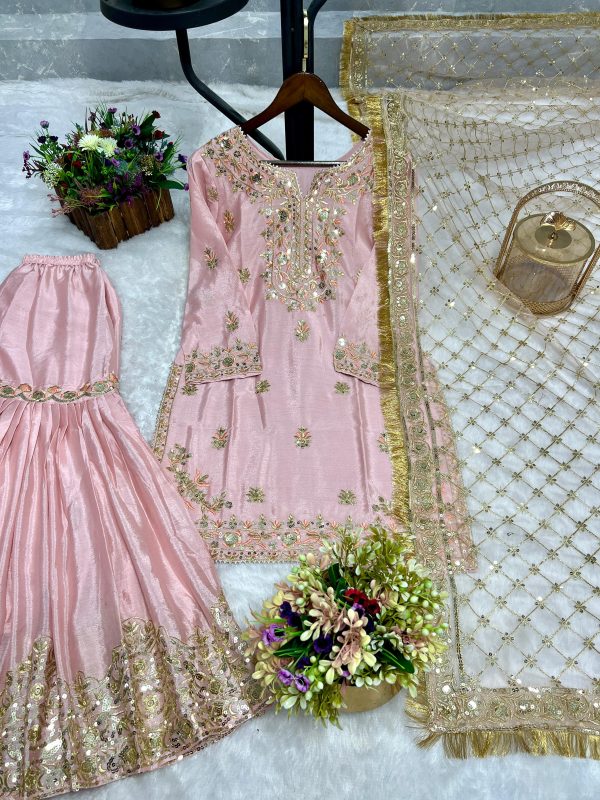JENNY DESIGNER JD 598 CHINON SHARARA SUITS