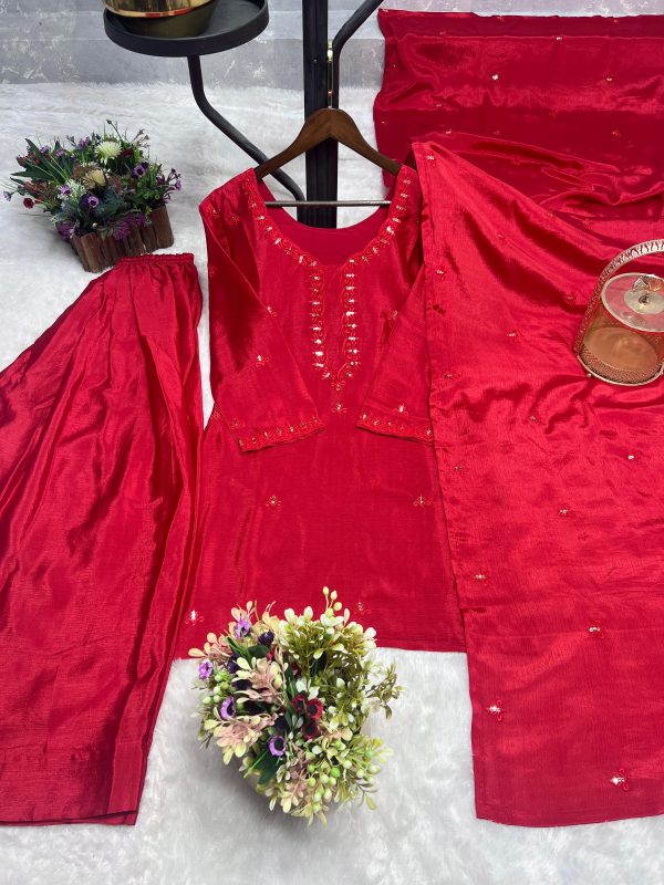 JENNY DESIGNER JD 601 CHINON SILK FARSHI SUITS